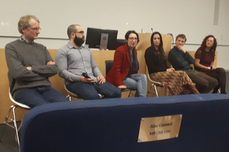 Panel at the Postgraduate Careers Event.