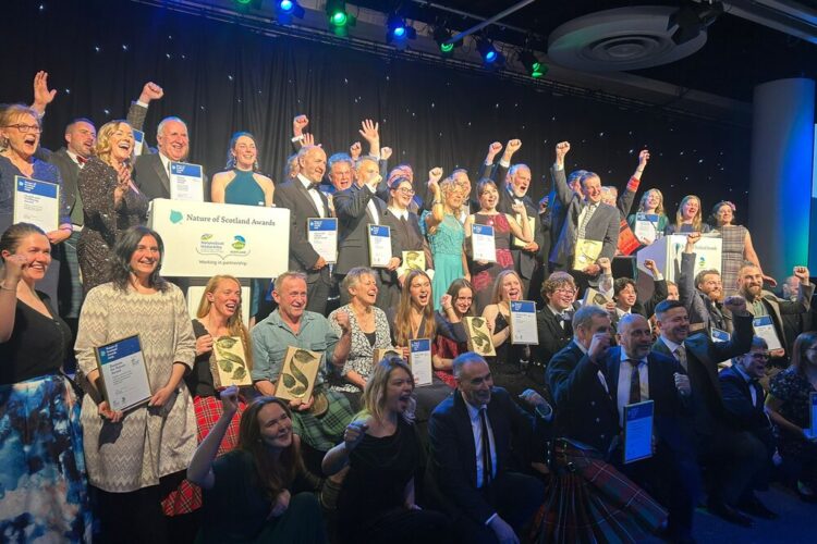 St Andrews staff and students celebrate Nature of Scotland Awards success.
